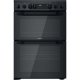 (image for) Hotoint HDEU67V9C2B 60cm Double Oven Electric Cooker Ceramic Hob Black