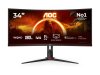 AOC CU34G2XPBK LED Monitor 34" Gaming Curved HDR Wide Quad HD (image for) AOC CU34G2XPBK LED Monitor 34" Gaming Curved HDR Wide Quad HD